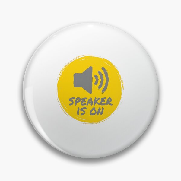 Item preview, Speaker Is On Yellow Circle Art designed and sold by Yellow Zone.