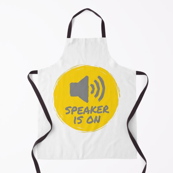 Item preview, Speaker Is On Yellow Circle Art designed and sold by Yellow Zone.