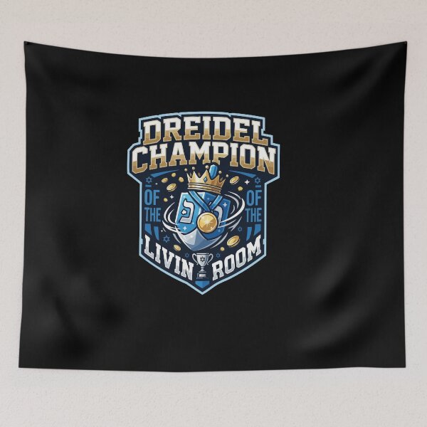 Item preview, Dreidel Champion Of The Livin Room Hanukkah Game Funny Hanukkah designed and sold by AmeliaShirts.