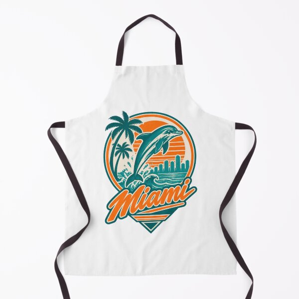 Item preview, Miami Dolphins Inspired Retro Football Design for Fans designed and sold by Maxim Burner.