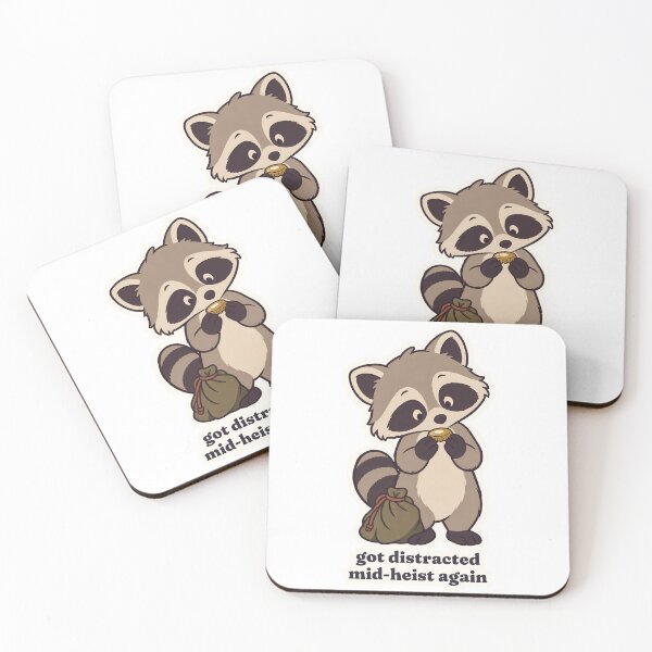 Item preview, Chaotic ADHD Raccoon Got Distracted Mid-Heist designed and sold by OuqCreations.