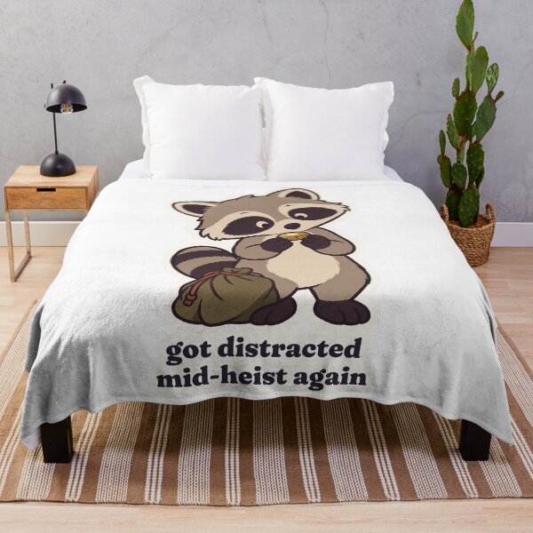Item preview, Chaotic ADHD Raccoon Got Distracted Mid-Heist designed and sold by OuqCreations.