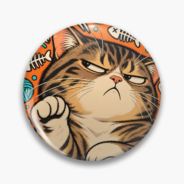 Item preview, Judgemental Cat illustration designed and sold by WhimsyPeachCo.