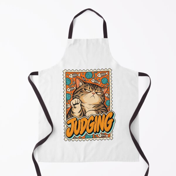 Item preview, Judgemental Cat illustration designed and sold by WhimsyPeachCo.