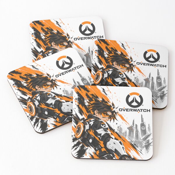 Item preview, Overwatch Tracer Orange and Black Gaming Art designed and sold by NBT-NOVA.