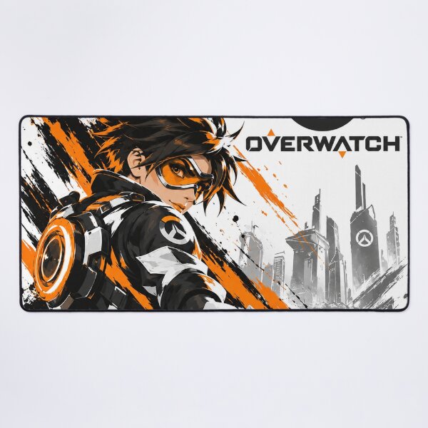 Item preview, Overwatch Tracer Orange and Black Gaming Art designed and sold by NBT-NOVA.