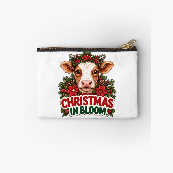 Item preview, Cute Christmas Cow – Christmas in Bloom Festive Calf Design designed and sold by SVALANART.