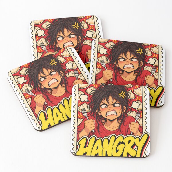 Item preview, Hangry illustration designed and sold by WhimsyPeachCo.