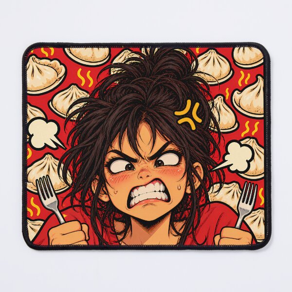 Item preview, Hangry illustration designed and sold by WhimsyPeachCo.