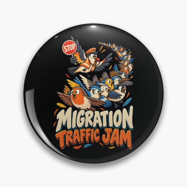 Item preview, Funny Fall Bird Migration Traffic Jam Birdwatcher Humor designed and sold by MOTIFOLK.