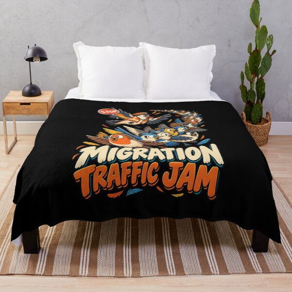 Artikelvorschau, Funny Fall Bird Migration Traffic Jam Birdwatcher Humor entworfen und verkauft von MOTIFOLK.