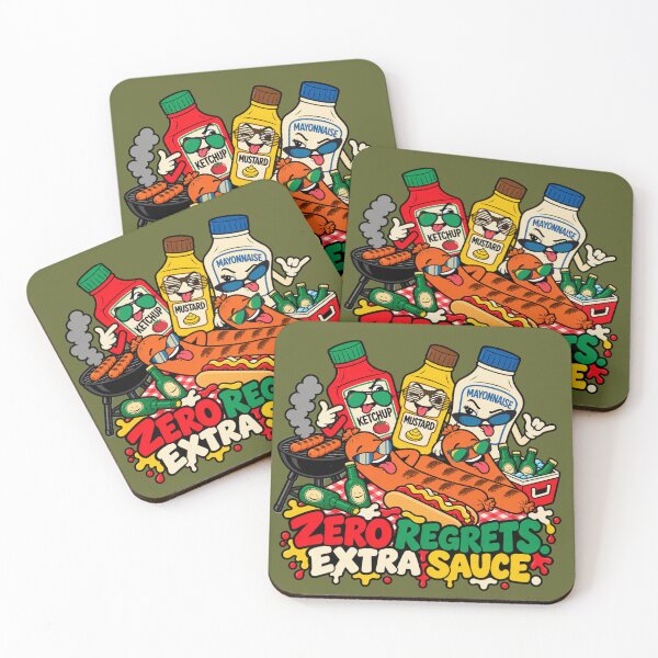 Item preview, Zero Regrets Extra Sauce – Funny BBQ Party designed and sold by Aimetoi.