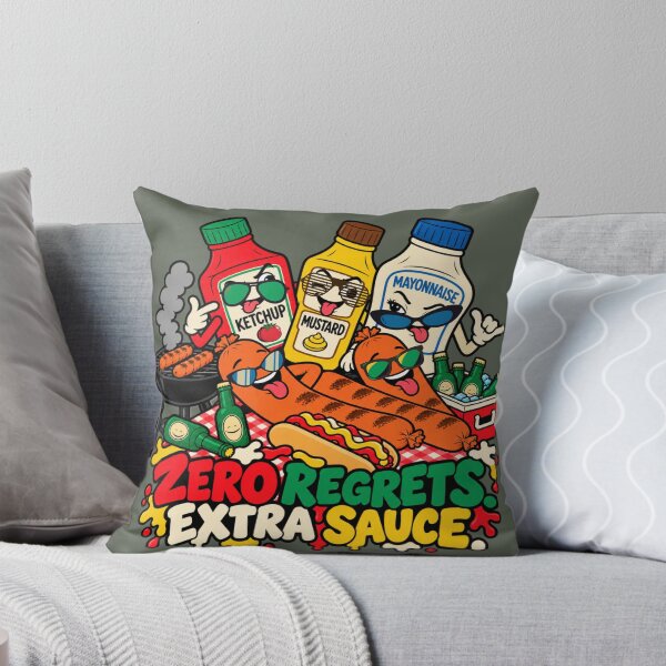 Item preview, Zero Regrets Extra Sauce – Funny BBQ Party designed and sold by Aimetoi.