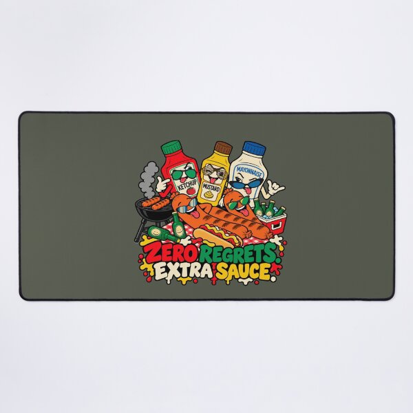 Item preview, Zero Regrets Extra Sauce – Funny BBQ Party designed and sold by Aimetoi.
