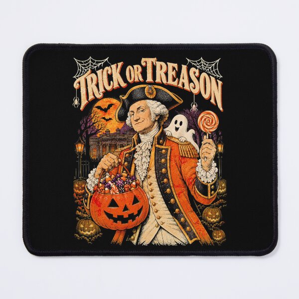 Item preview, Trick Or Treason Funny George Washington Halloween Political Pun designed and sold by elongatedjazz.