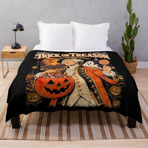 Item preview, Trick Or Treason Funny George Washington Halloween Political Pun designed and sold by elongatedjazz.