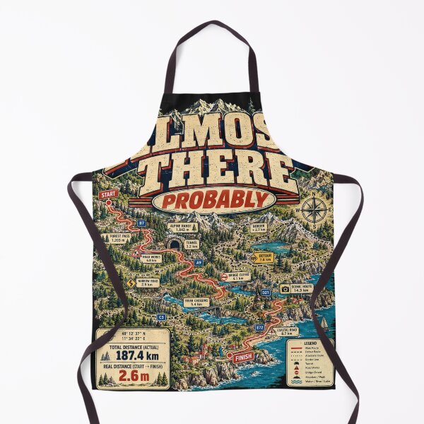 Item preview, Almost There Probably Funny Road Trip Design designed and sold by Castielalger.