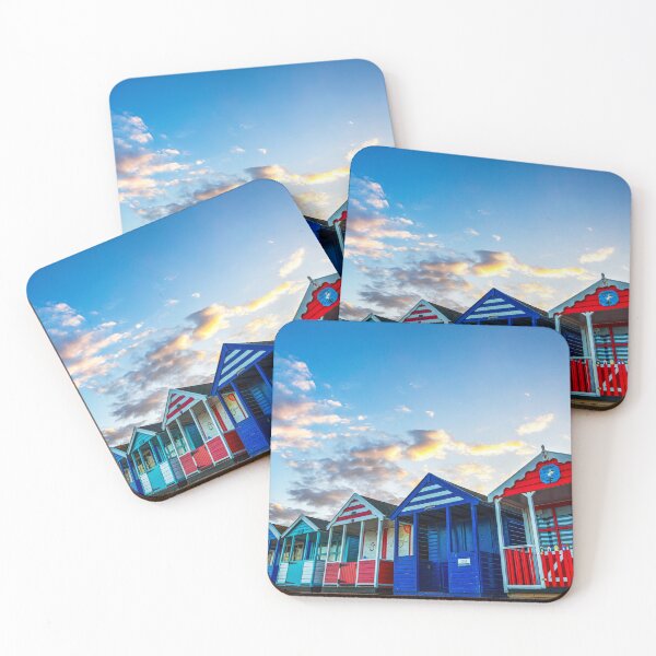Item preview, Southwold Beach Huts at Sunset, Suffolk, England designed and sold by Paul Thompson Photography.