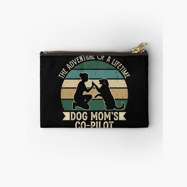 Item preview, Dog Mom's Co-Pilot The Adventure of a Lifetime | Retro Dog Mom Sunset designed and sold by Dogandesighn.