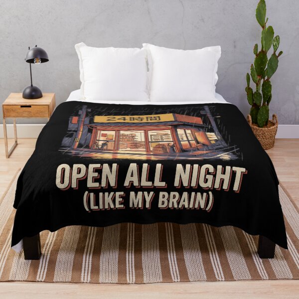 Item preview, Japanese Convenience Store Night - Open All Night Like My Brain designed and sold by Gentle Glitch.
