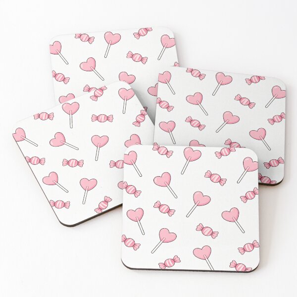 Item preview, Pink Heart Lollipop Sweet Candy Pattern designed and sold by Luv4tete.
