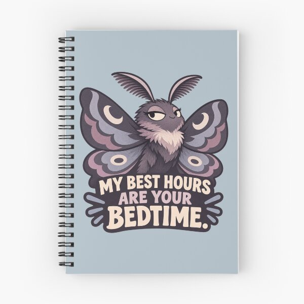 Item preview, Night Moth My Best Hours Are Your Bedtime designed and sold by QuietNovaShop.