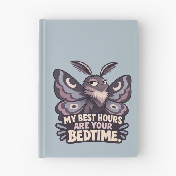 Item preview, Night Moth My Best Hours Are Your Bedtime designed and sold by QuietNovaShop.