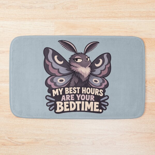 Item preview, Night Moth My Best Hours Are Your Bedtime designed and sold by QuietNovaShop.
