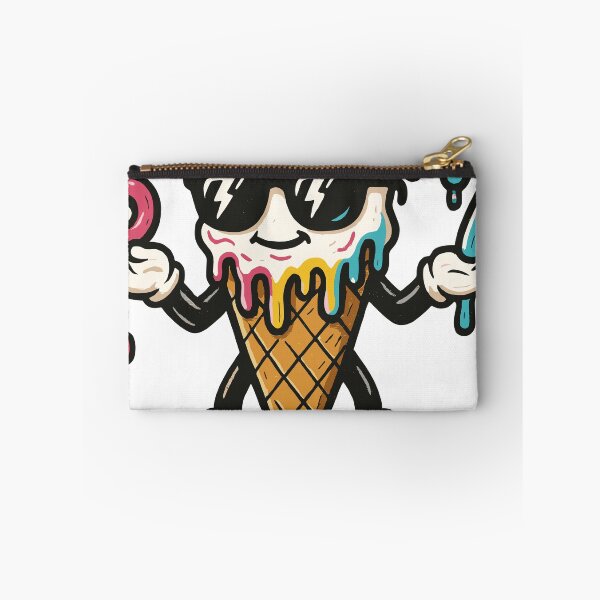 Item preview, Cool Ice Cream Cone Mascot Number 67 Drip Retro Streetwear Sneakers designed and sold by CHariliha-ka.
