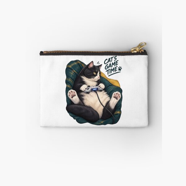 Item preview, Gamer Cat Illustration Featuring a Playful Cat with Gaming Gear designed and sold by GoldCracka.