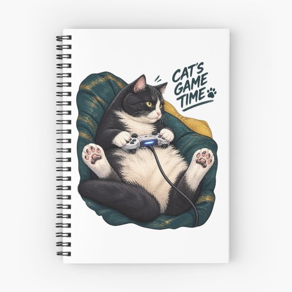 Item preview, Gamer Cat Illustration Featuring a Playful Cat with Gaming Gear designed and sold by GoldCracka.