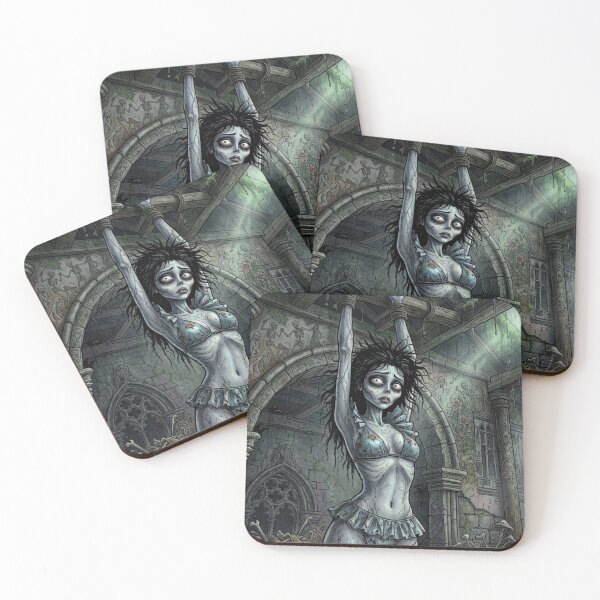 Item preview, Una chica zombi suspendida del techo para que no pueda morder a la gente. designed and sold by Vintage Designs +.