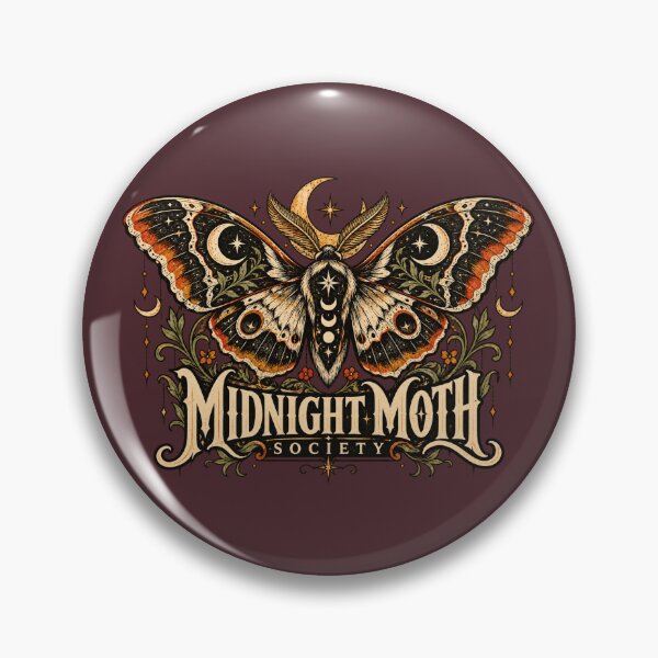Item preview, Midnight Moth Society – Gothic Moth Vintage Celestial Witchy Aesthetic designed and sold by 1DreamerShop.