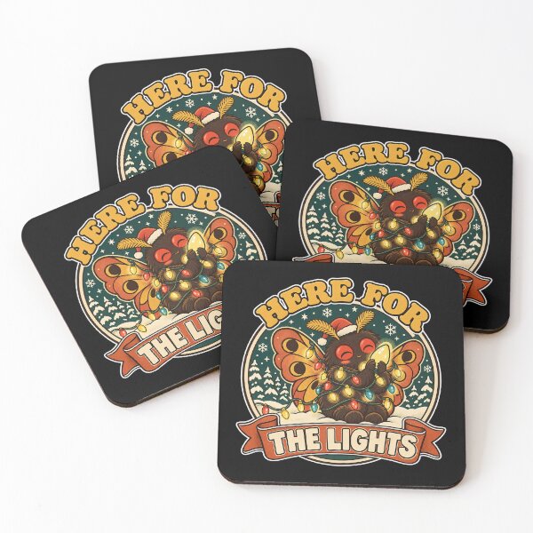 Item preview, Here for the Lights – Funny Mothman Christmas designed and sold by Ela-graphicwiz.