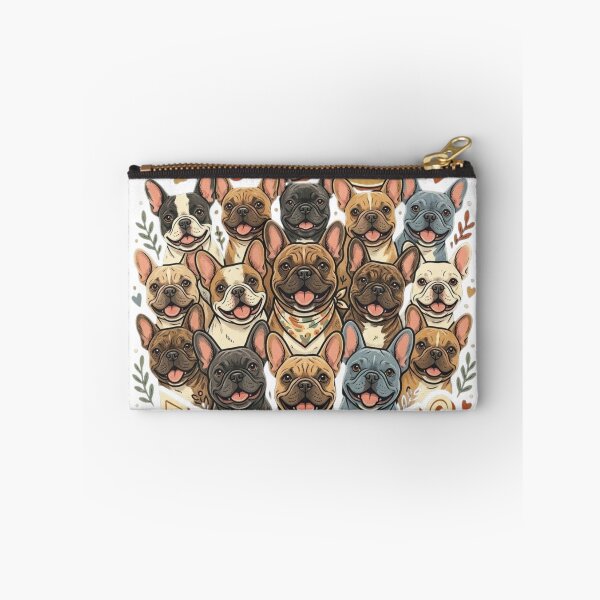 Item preview, We Love Frenchies - Retro French Bulldog Illustration designed and sold by Retro Hound Co..