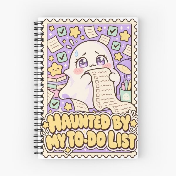 Item preview, Haunted by my todo list designed and sold by WhimsyPeachCo.