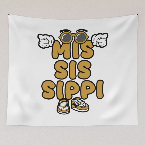Item preview, MISSISSIPPI Typography Funny Vintage designed and sold by NFTWords.