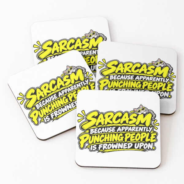 Item preview, Sarcasm Because Apparently Punching People Is Frowned Upon designed and sold by Funirama.