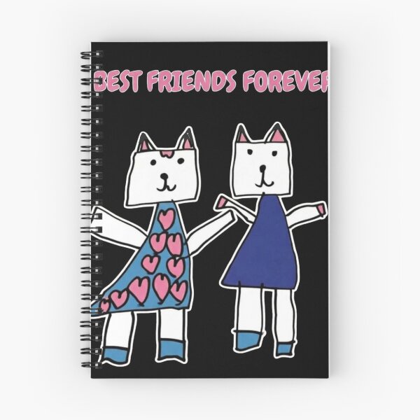 Item preview, Best Friends Forever - Original 5 Year Old Kids Drawing Art designed and sold by Scribe2Vibe.