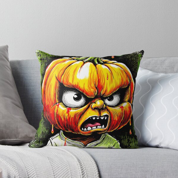 Item preview, Talking Pumpkin Head Boy – Expressive Face Halloween Art designed and sold by QQQueen.