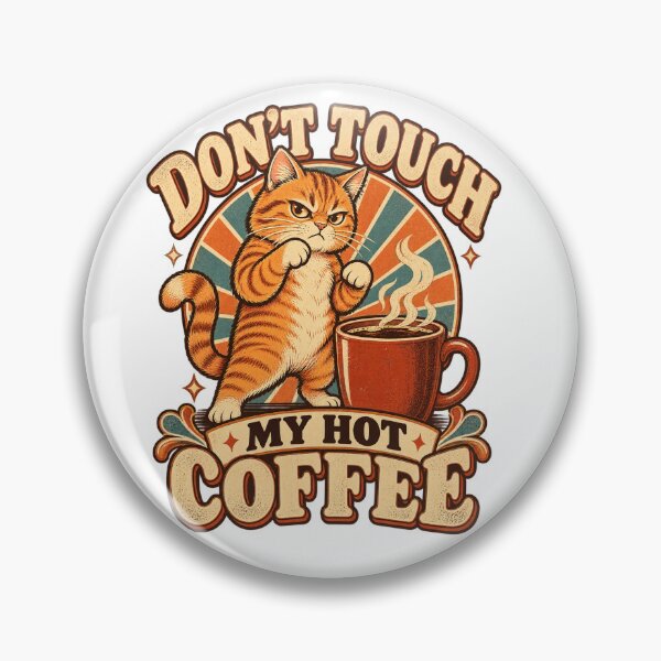 Item preview, Vintage Orange Tabby Coffee Guard Funny Retro Cat designed and sold by bestsavenow555.