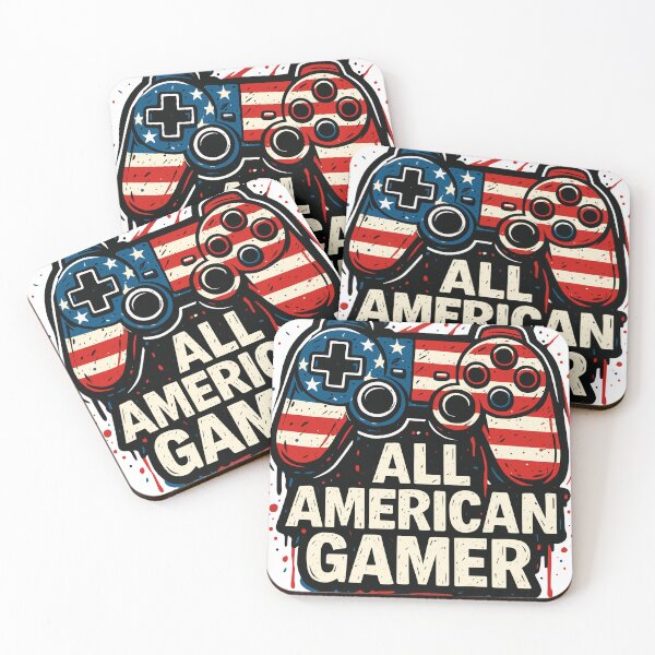 Item preview, All American Gamer USA Flag Video Game Controller 4th of July Gaming designed and sold by CHariliha-ka.