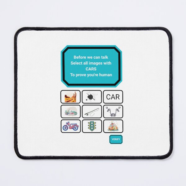 Item preview, Select All Cars - Funny CAPTCHA Robot Test Tech Meme designed and sold by Caj77.