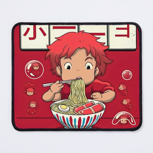 Item preview, Cute art girl [[kiki's]] -%[ghiblis]%- eating ramen aways  designed and sold by Wholanshop.