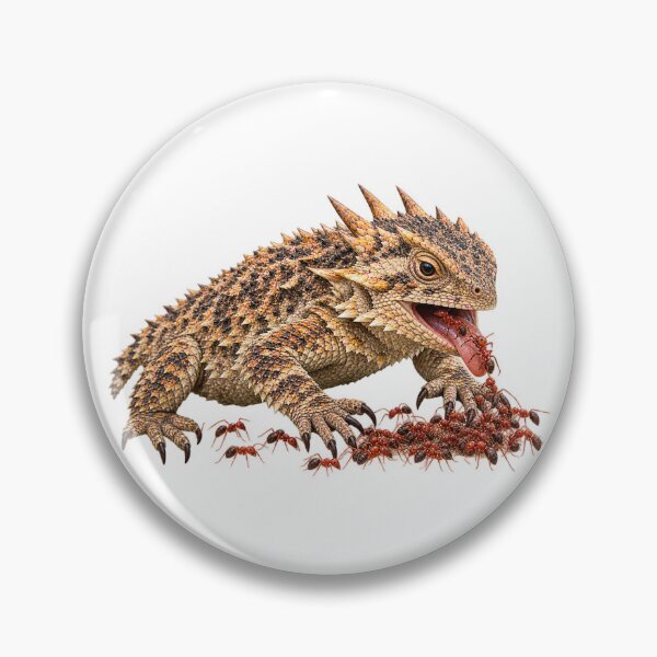 Aperçu de l'œuvre This is a design for a Texas Horned Toad lizard eating red ants créée et vendue par RBBeachDesigns.