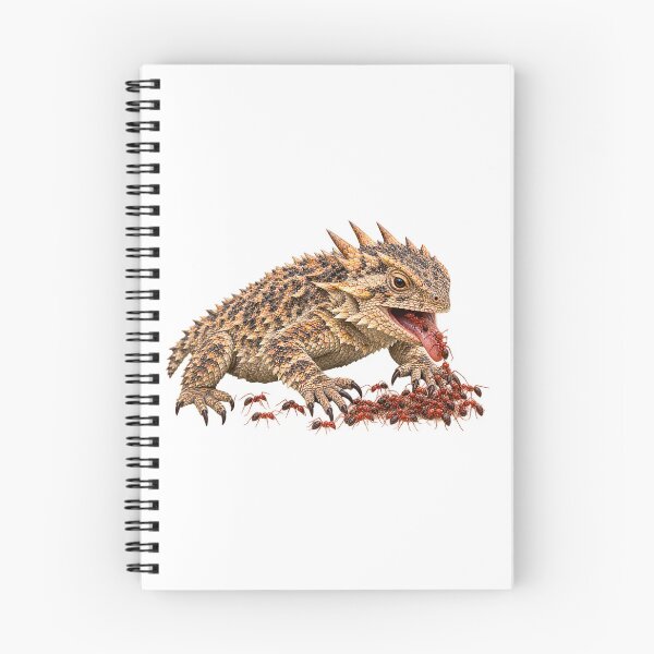 Item preview, This is a design for a Texas Horned Toad lizard eating red ants designed and sold by RBBeachDesigns.