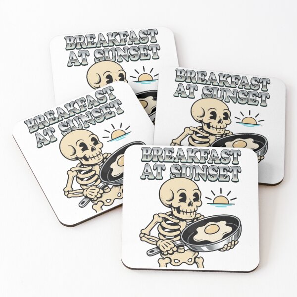Item preview, Breakfast at Sunset Skeleton Night Shift designed and sold by ToonFusionTeeS.