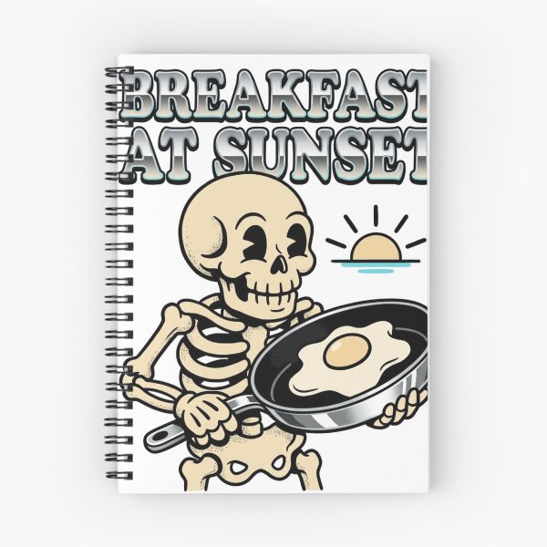 Item preview, Breakfast at Sunset Skeleton Night Shift designed and sold by ToonFusionS.
