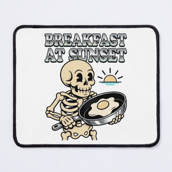 Item preview, Breakfast at Sunset Skeleton Night Shift designed and sold by ToonFusionS.