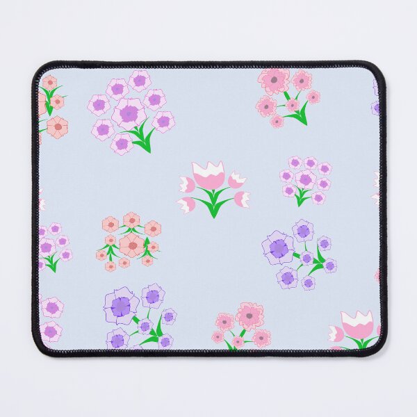 Item preview, Sweet Pastel Pink Purple and Coral Flower Bouquet Pattern Set designed and sold by Ei-Ei.